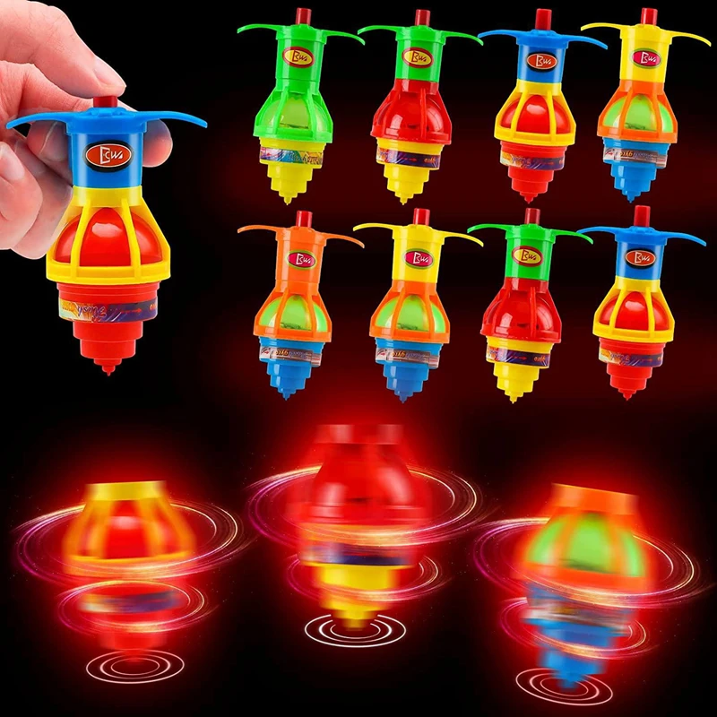 Kids Toys 10 Year Old - 10-20pc brilho rotativo giroscópio criança brinquedos