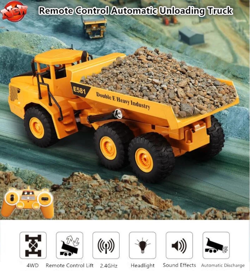 Kids Toys Under 50 - Caminhão basculante de controle remoto rc