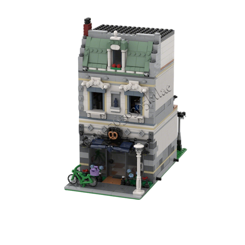 1268 Peças MOC Cenário Urbano  - Kids Toys Blocks avaliação e preço