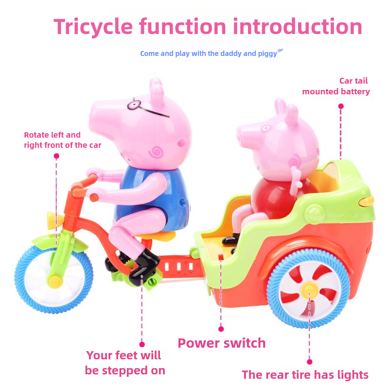 Passeio de porquinho rosa oper - Kids Toys Electric Car avaliação e preço