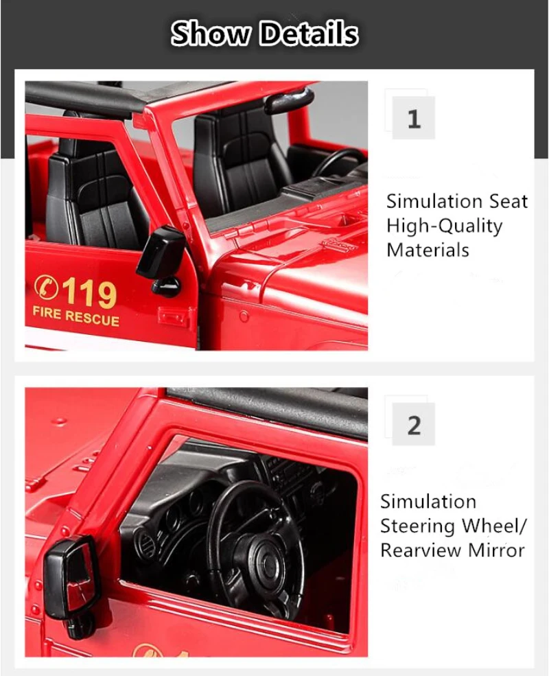 Ambulância grande 2.4G 4WD com - Kids Toys Under 50 avaliação e preço