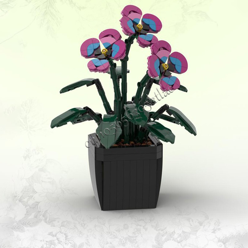 511 pçs flores jardim pansies  - Kids Toys Blocks avaliação e preço