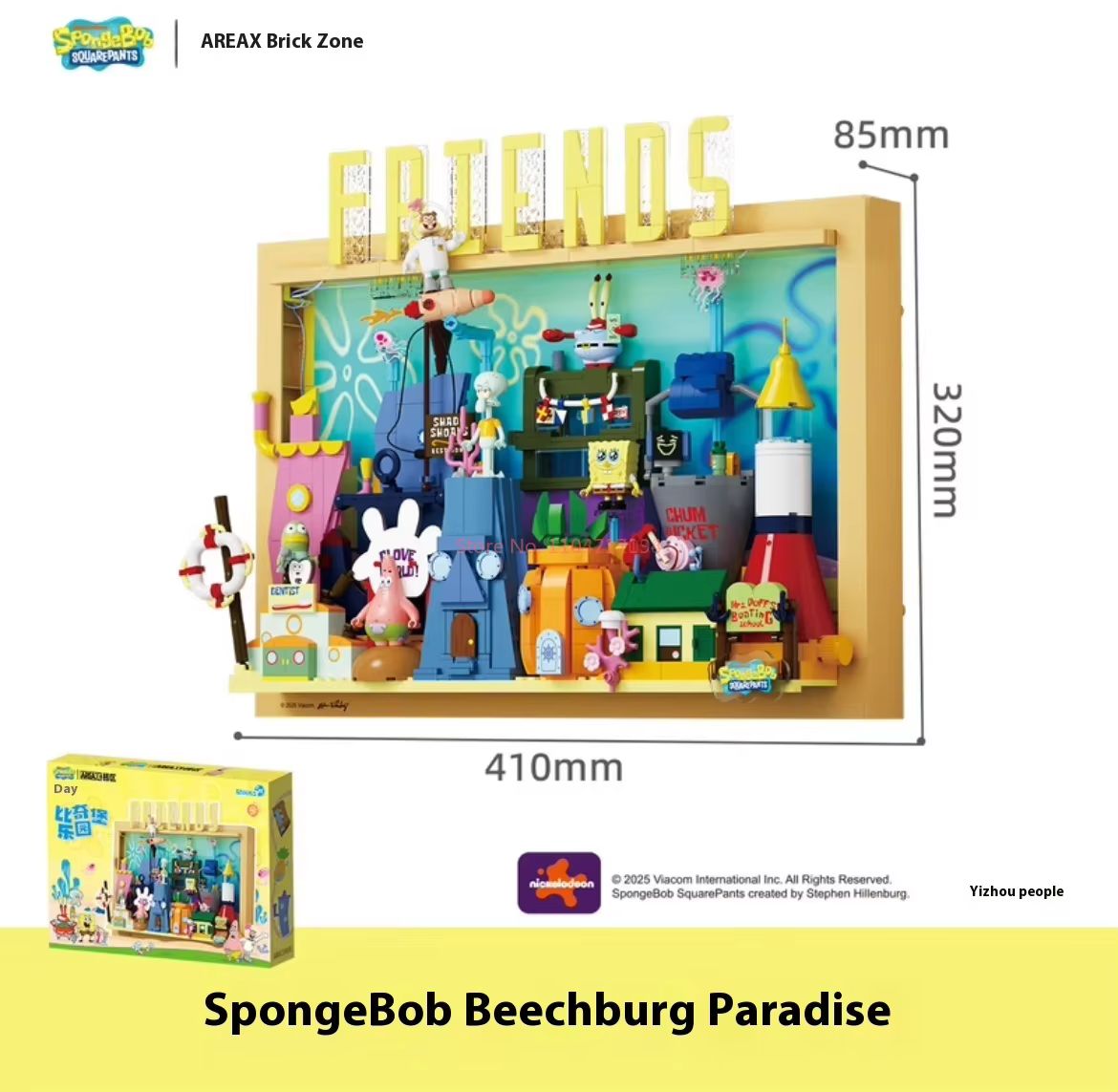 Área oficial-x bob esponja cal - Kids Toys Blocks avaliação e preço